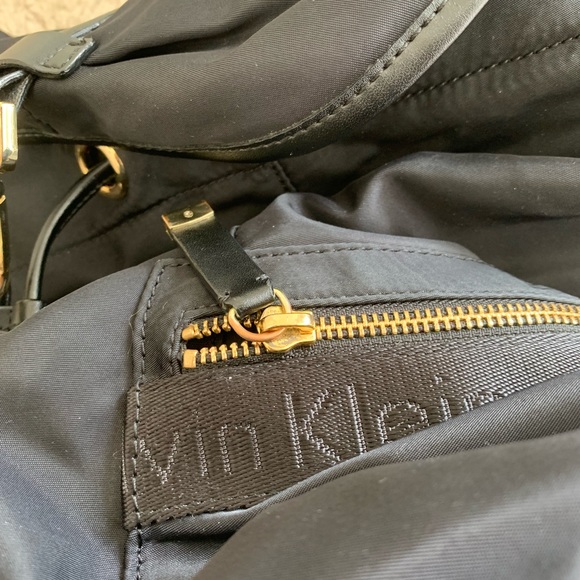 [SOLD] Calvin Klein Black Nylon Backpack - Picture 6 of 7